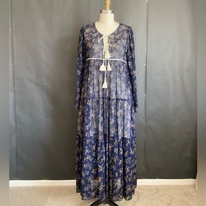 Christy Dawn Blue Floral Maxi Dress